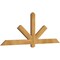 Ekena Millwork Kennewick Rough Sawn Timber Gable Bracket, Western Red Cedar, 72"W x 27"H x 2"D x 4"F, 9/12 Pitch GBW072X27X0204KEN00RWR - alternate 3